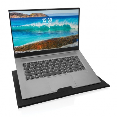 Logo trade business gifts image of: Impact AWARE RPET Foldable desk organizer with laptop stand