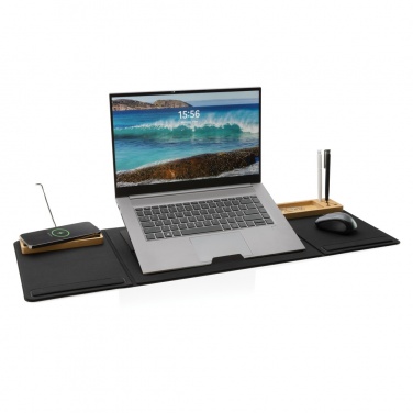 Logotrade promotional giveaway image of: Impact AWARE RPET Foldable desk organizer with laptop stand