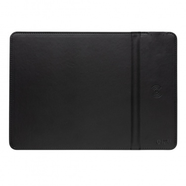 Logo trade promotional product photo of: Swiss Peak RCS recycled PU 10W wireless charging mousepad