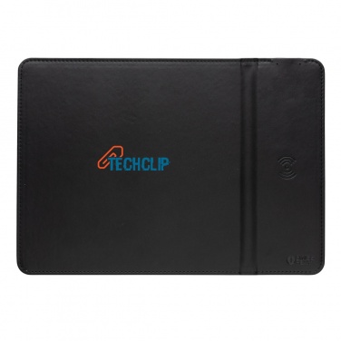 Logo trade advertising products image of: Swiss Peak RCS recycled PU 10W wireless charging mousepad