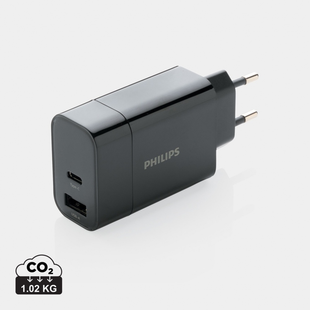 Logo trade promotional item photo of: Philips ultra fast PD wall charger