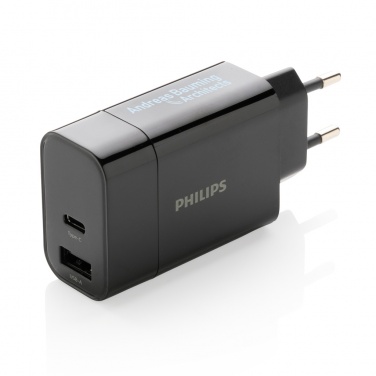 Logo trade promotional merchandise photo of: Philips ultra fast PD wall charger