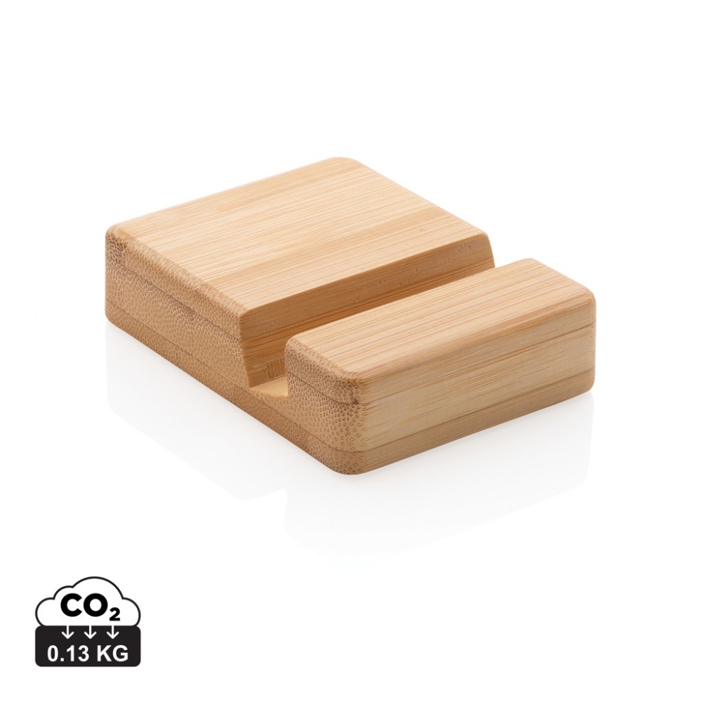 Logo trade promotional item photo of: Bamboo phone stand XD