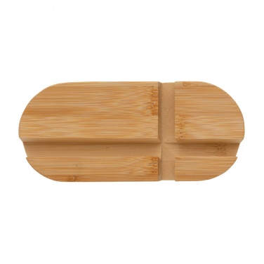 Logo trade promotional products image of: Bamboo tablet and phone holder