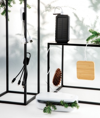 Logotrade promotional giveaway image of: 4-in-1 cable with carabiner clip