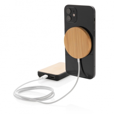 Logotrade promotional gifts photo of: 10W bamboo magnetic wireless charger