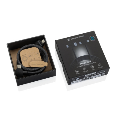Logo trade promotional merchandise photo of: Urban Vitamin Stockton 65W RCS RTPE/RPET magnetic cable