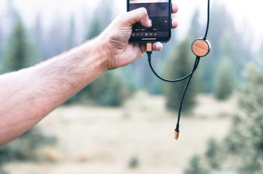 Logotrade advertising product picture of: Ohio RCS certified recycled plastic 6-in-1 cable