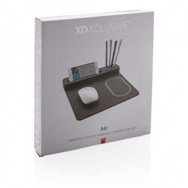 Logotrade promotional product picture of: Air mousepad with 5W wireless charging and USB