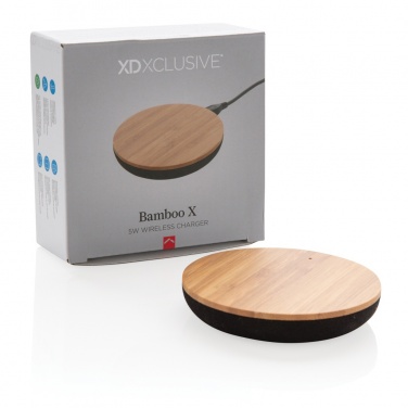 Logotrade promotional gift picture of: Bamboo X 5W wireless charger
