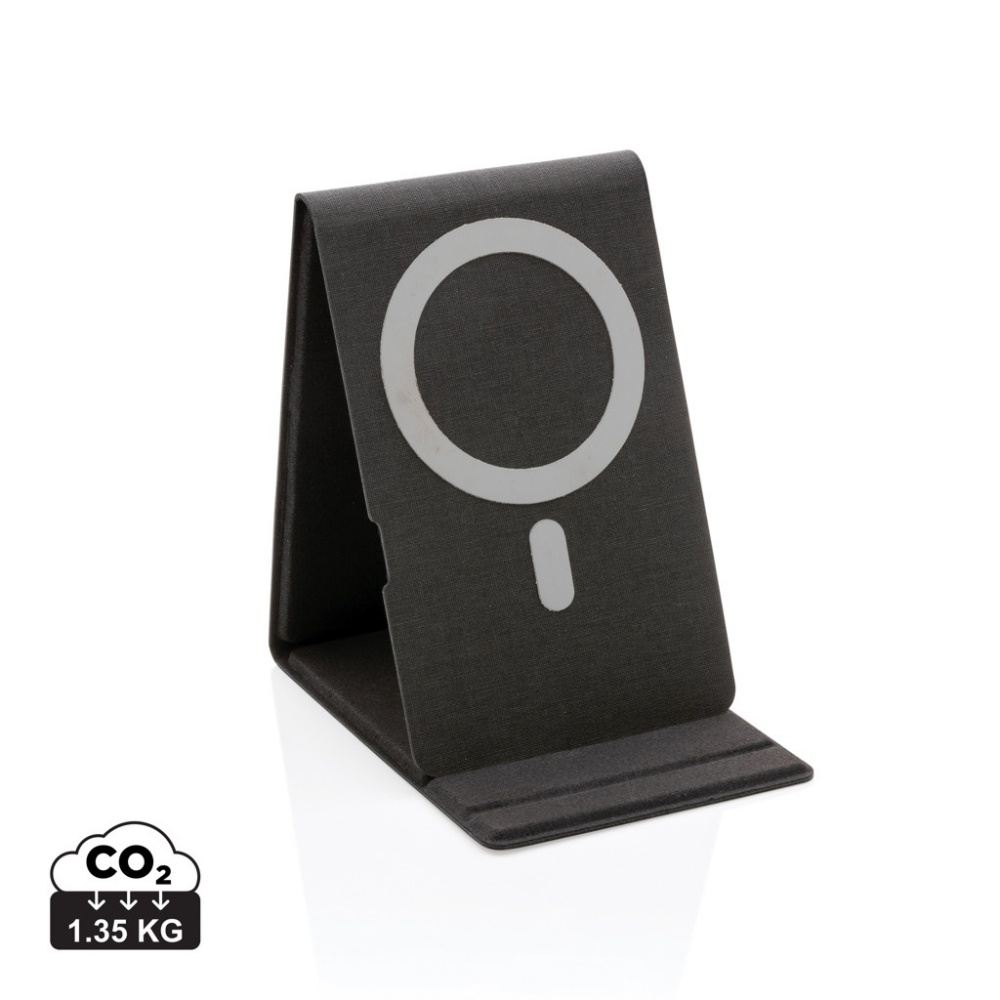Logo trade advertising products image of: Artic Magnetic 10W wireless charging phone stand