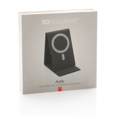 Logo trade promotional merchandise image of: Artic Magnetic 10W wireless charging phone stand