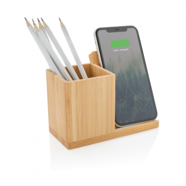 Logotrade promotional giveaways photo of: Calgary bamboo 10W wireless charger
