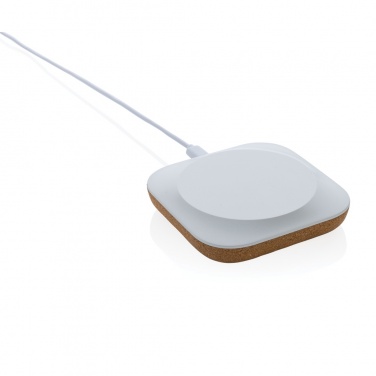 Logo trade business gifts image of: Oregon RCS recycled plastic and cork 10W wireless