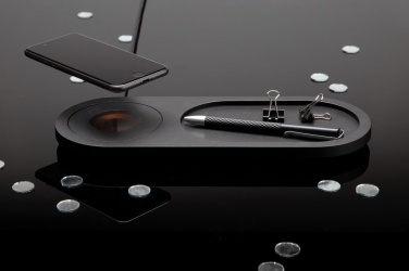 Logo trade promotional merchandise photo of: Encore 10W wireless charging valet tray