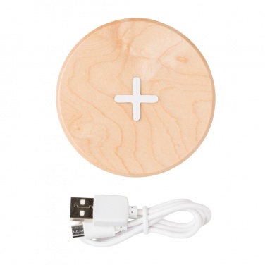 Logotrade corporate gift image of: 5W wood wireless charger
