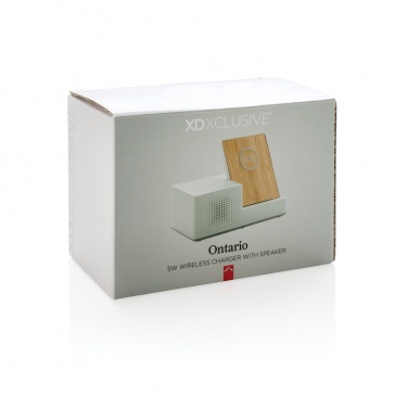 Logotrade promotional giveaway picture of: Ontario 5W wireless charger with speaker