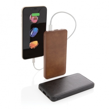 Logotrade promotional giveaway image of: Tusca 10.000 mAh PU powerbank