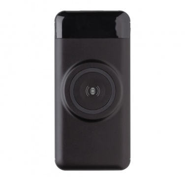 Logo trade promotional gifts picture of: 10.000 mah wireless powerbank with watch charger