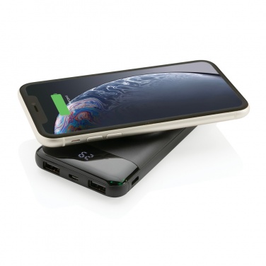 Logo trade promotional merchandise image of: 10.000 mah wireless powerbank with watch charger