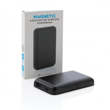 Logotrade promotional giveaways photo of: Magnetic 5.000 mAh 5W wireless powerbank