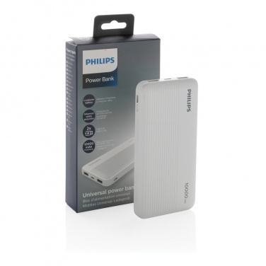 Logotrade promotional product image of: Philips 10.000 mAh slim powerbank