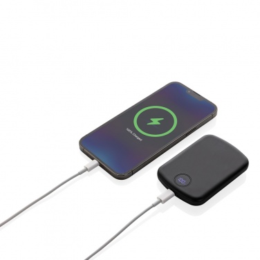 Logo trade advertising products picture of: MagBoost RCS recycled plastic 5000 mah magnetic powerbank