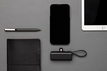 Logo trade promotional gifts image of: Powerlink RCS rplastic 3000 mAh powerbank iOS connector