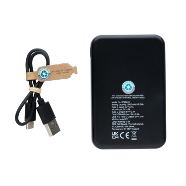 Logotrade business gift image of: RCS recycled plastic 5.000 mAh powerbank