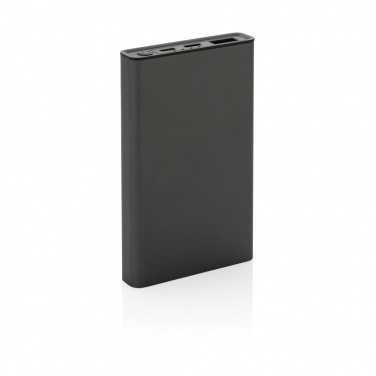 Logo trade promotional merchandise image of: Terra RCS recycled aluminium powerbank 5.000 mAh
