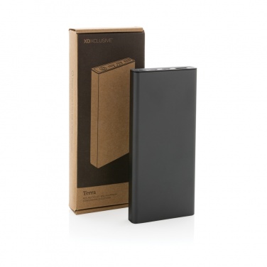 Logotrade corporate gift image of: Terra RCS recycled 18W aluminium powerbank 10.000 mAh