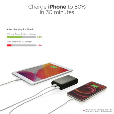 Logo trade advertising products picture of: Urban Vitamin Alameda 10.000 mAh 18W PD powerbank