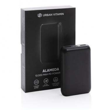 Logo trade promotional gifts picture of: Urban Vitamin Alameda 10.000 mAh 18W PD powerbank