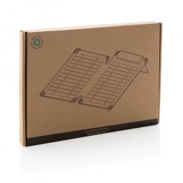 Logo trade corporate gift photo of: Solarpulse rplastic portable Solar panel 10W