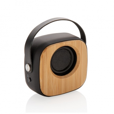 Logo trade promotional merchandise photo of: Bamboo 3W Wireless Fashion Speaker