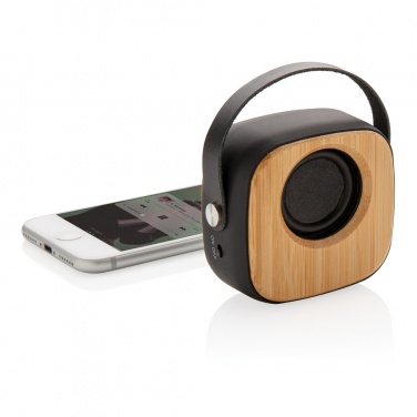 Logotrade promotional giveaway picture of: Bamboo 3W Wireless Fashion Speaker