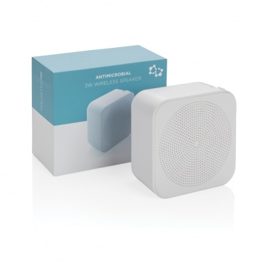 Logo trade advertising products image of: 3W antimicrobial wireless speaker