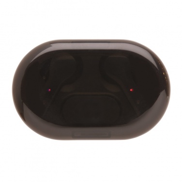 Logo trade promotional items image of: Light up logo TWS earbuds in charging case