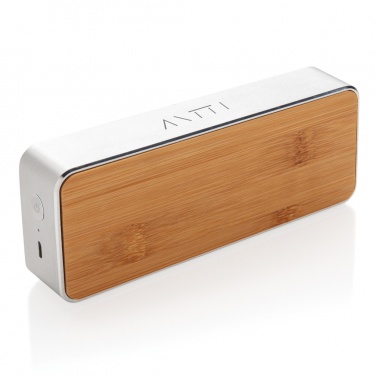 Logotrade corporate gift image of: Nevada Bamboo 3W wireless speaker