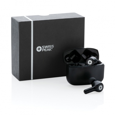 Logo trade promotional giveaways image of: Swiss Peak ANC TWS earbuds