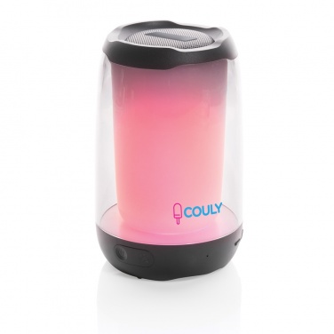 Logo trade promotional products picture of: RCS recycled plastic Lightboom 5W speaker