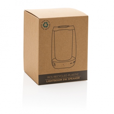 Logo trade corporate gift photo of: RCS recycled plastic Lightboom 5W speaker