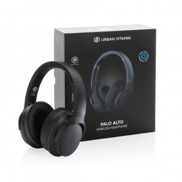 Logo trade promotional giveaways image of: Urban Vitamin Palo Alto RCS rplastic headphone