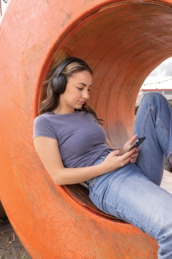 Logo trade corporate gifts image of: Urban Vitamin Cupertino RCS rplastic ANC headphone