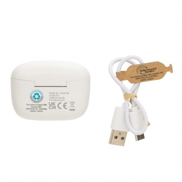 Logo trade promotional items image of: RCS recycled plastic Liberty Pro wireless earbuds