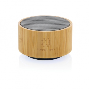 Logotrade advertising product image of: RCS recycled plastic and bamboo 3W wireless speaker