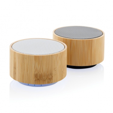 Logotrade corporate gifts photo of: RCS recycled plastic and bamboo 3W wireless speaker