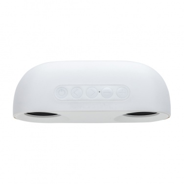 Logo trade promotional merchandise image of: Oregon RCS recycled plastic and cork 10W speaker