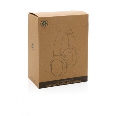 Logo trade corporate gifts picture of: RCS recycled plastic Elite Foldable wireless headphone
