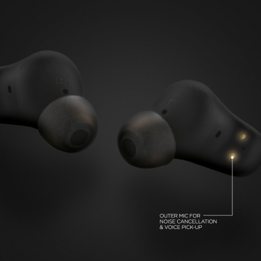 Logo trade promotional product photo of: Urban Vitamin Gilroy hybrid ANC and ENC earbuds